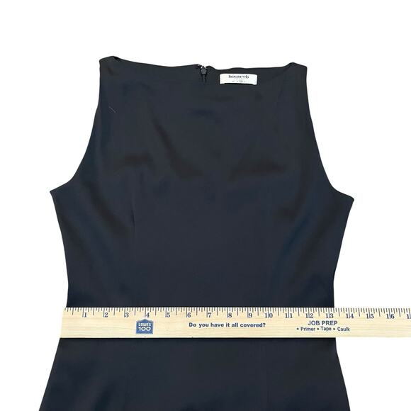 House Of CB Filomena Satin Maxi Dress Medium Black Side Slit Fitted Formal - Picture 10 of 11